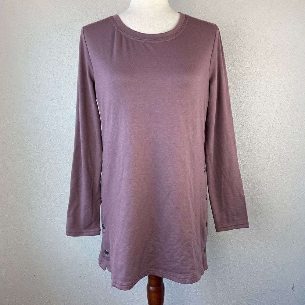 NWT Ideology Mauve Long Sleeve Top Size S
